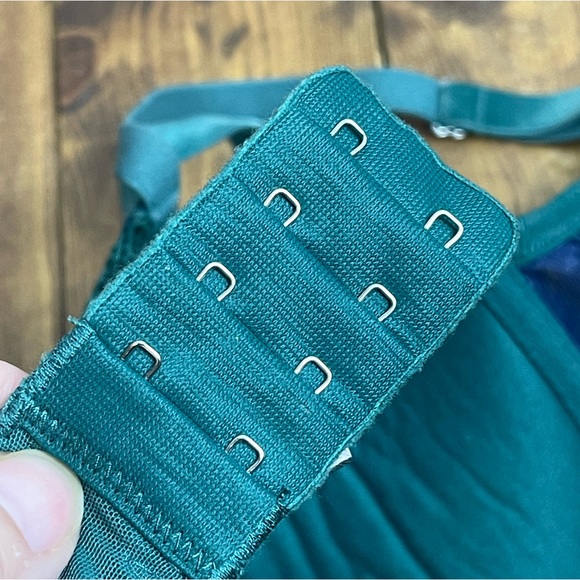 Victoria’s Secret Dream Angels Push-up bra size 32DD green lace - Picture 5 of 7